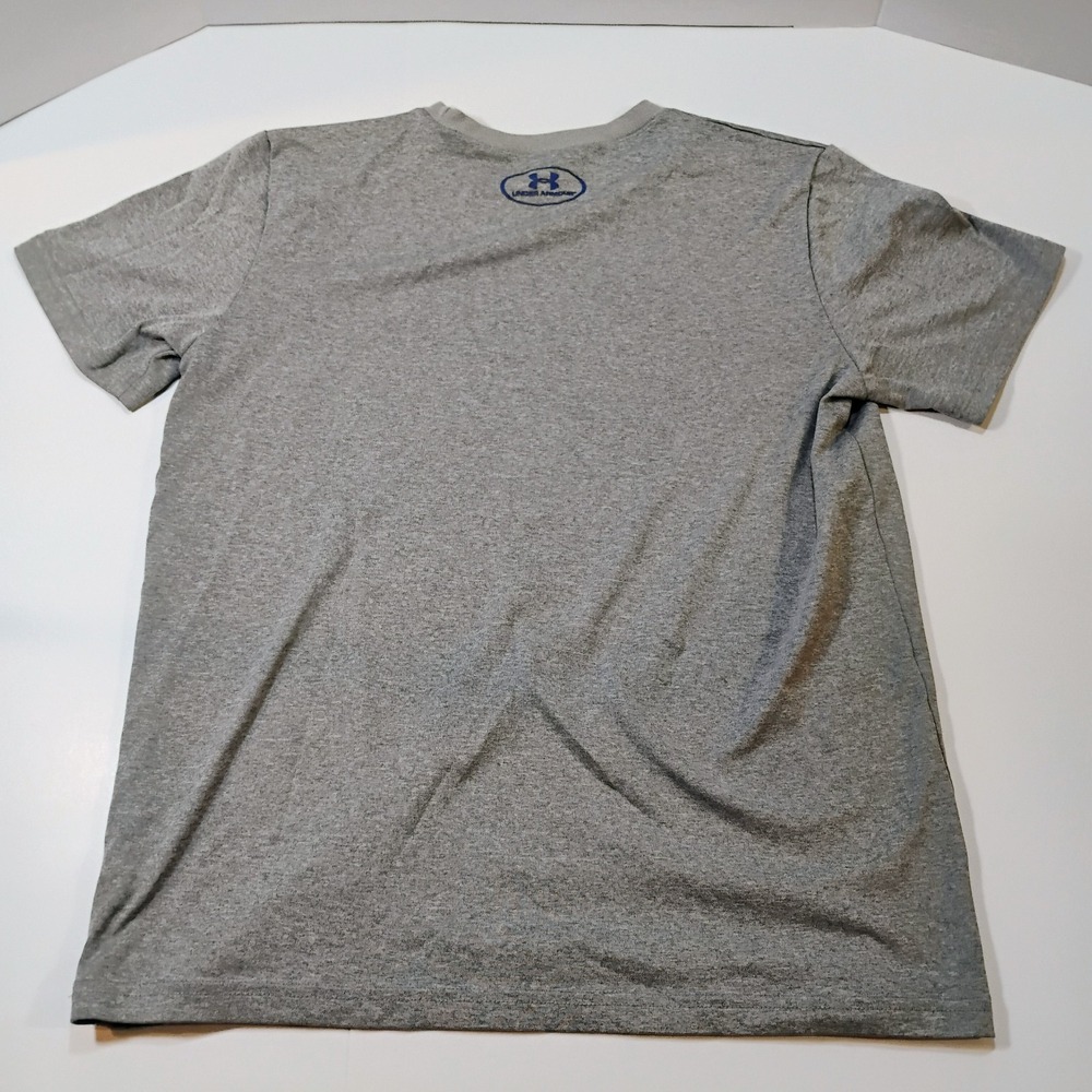 Under Armour Youth Large I Will Graphic Gray Blue Short Sleeve Tee Shirt - Picture 6 of 7